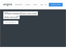 Tablet Screenshot of enigma.com