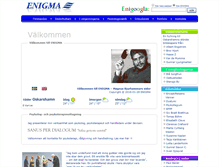 Tablet Screenshot of enigma.se